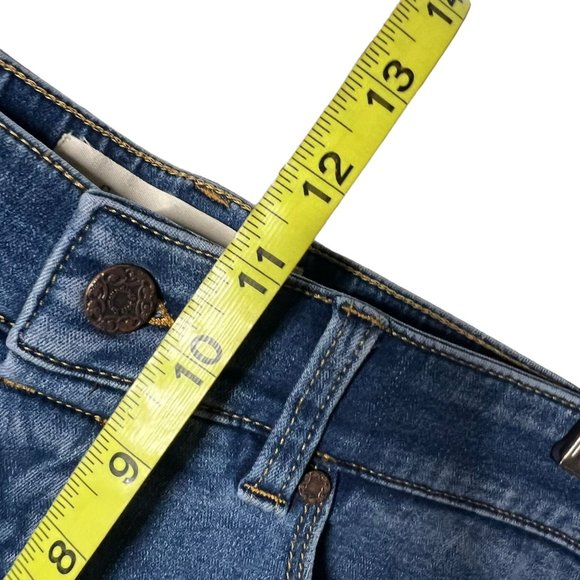 Soft Surroundings Medium Wash High Rise Straight Leg Pull On Jeans Medium Petite - Picture 5 of 9